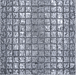 Mosaico Vetro 23mm Silver Onda Glass