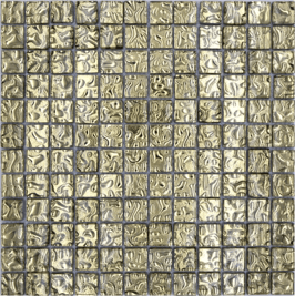 Mosaico Vetro 23mm Gold Onda Glass