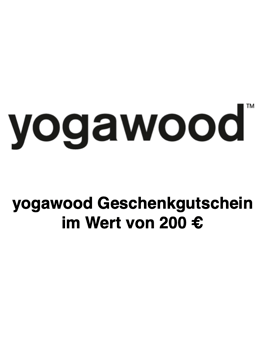 Yogawood-Geschenkgutschein Wert 200 € inkl. 19 % MwSt.