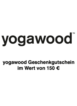 Yogawood-Geschenkgutschein Wert 150 € inkl. 19 % MwSt.