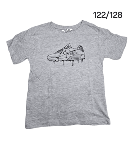 Kindershirt Sneaker grau