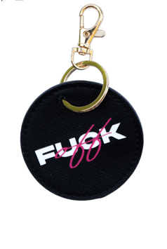 Schlüsselanhänger Fuck off black