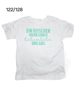 Kindershirt Ernst weiß