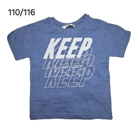 Kindershirt Keep blau