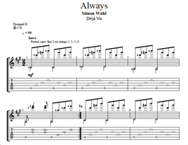 "Always" Noten (+TABs)