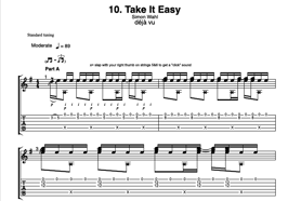 "Take It Easy" Noten (+TABs)