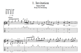 "Invitation" Noten (+TABs)
