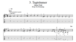 "Tagträumer" Noten (+TABs)