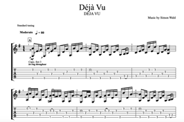 "Déjà Vu" Noten (+TABs)