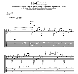 "Hoffnung" Noten (+TABs)