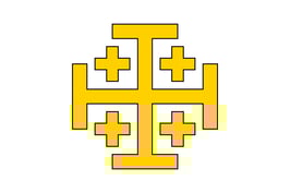 Latin Kingdom of Jerusalem Flag