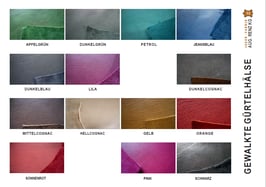 Gewalkte Gürtelhälse FARBIG