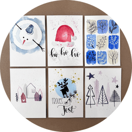 Weihnachtslettering für Klein mit Gross