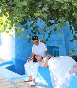 青い街、シャウエンで「フォトウェディング」