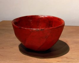 朱漆小鉢　松崎融　山の上ギャラリー