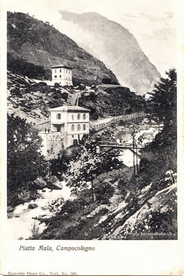 575-001 Verlag Engadin Press & Co. Karte gelaufen am 7.10.1908