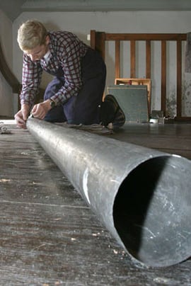 Arbeit an den Pfeifen