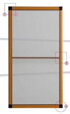 Accesorios de mosquitera correderas