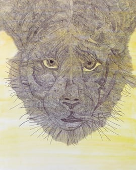 「虎」910×1554　 井上 壽美子　