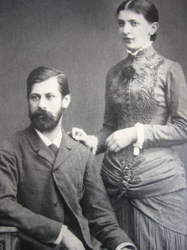 Sigmund Freud et sa femme Martha Freud