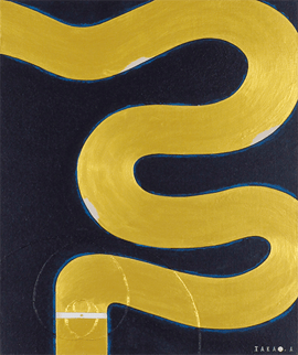 NIGHT HEBIHANABI 9  380mm×455mm　 F8   Acrylic   2018