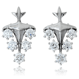 Brillant Ohrschmuck in Weissgold, angefertigt auf Kundenwunsch von der Goldschmiede OBSESSION Zürich und Wetzikon