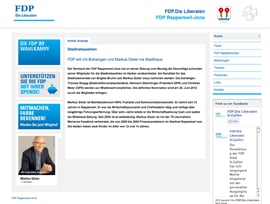 Markus Gisler auf der FDP-Website...