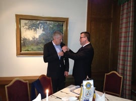 Neues Mitglied LF Schwab und der Präsident