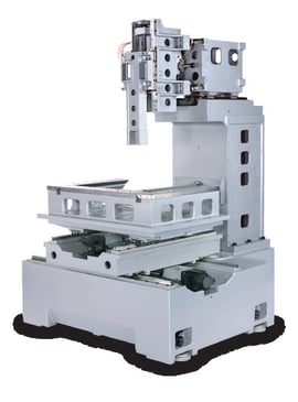 Monoblock aus Meehanitguss, absolut verwindungssteif. In Verbindung mit dem bewährten Kreuztisch (bis V850G) bilden sie die Basis für höchste Präzision