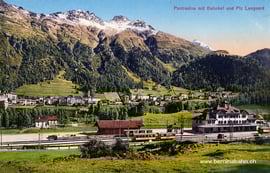 200-007 Verlag Bazar Flury, Pontresina. Karte gelaufen 9.9.1917