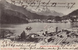 Verlag R. Guler, St. Moritz. Karte gelaufen 1905