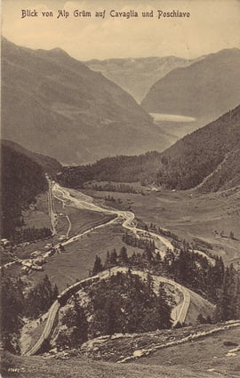 Verlag: Engadin Press, Samedan. Karte gelaufen am 13.3.1915