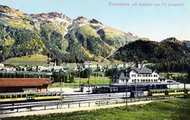 200-008 Verlag Bazar Flury, Pontresina. Karte gelaufen 21.5.1914