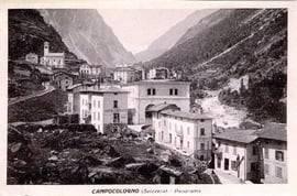 Edizioni Fiorentini & Redaelli, Tirano. Karte gelaufen 1914 (undeutlich)