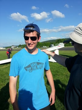 Johannes mit neu erlangter A-Nadel