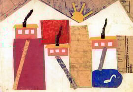 フリードル先生が積極的に作らせた貼り絵作品