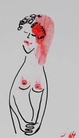 Tusche auf die Rückseite meiner Visitenkarte, 5€