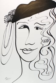  Mondän, Tusche auf Papier, 21x29,5 cm, 130 €