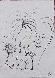 Regensegen, Tusche auf Papier, 11x15,5cm, 20€