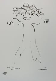 Tanz 4, Tusche auf Papier,  30x42 cm, 150 € verkauft