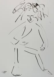 Tanz 1, Tusche auf Papier,  30x42 cm, 150 €