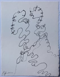 Pudelwohl, Tusche auf Papier, 25€