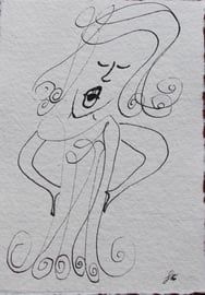 Arie, Tusche auf Papier, 11x15,5cm, 20€