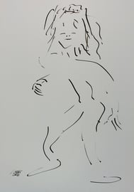 Tanz 5, Tusche auf Papier,  30x42 cm, 150 € verkauft