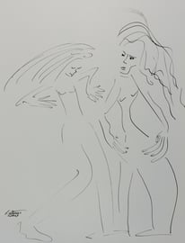 Tanz15, Tusche auf Papier,  30x42 cm, 150 €