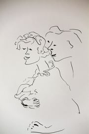 Im Nacken, Tusche auf Papier, 21x30 cm, 60 €