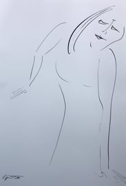 Skepsis, Tusche auf Papier, 30x42 cm, 140 €