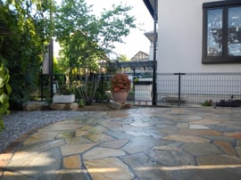 庭改修（乱形貼石）工事＠奈良県北葛城郡広陵町