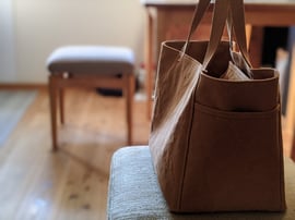 レクタバッグ　カスタム　キャメル