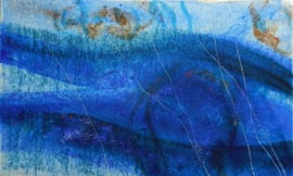 im wasser2,mm on paper on canvas, 2012, 100x60